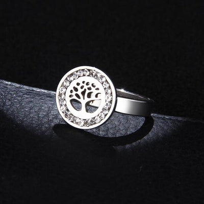 Crystal Tree Classical Stainless Steel Rings For Women