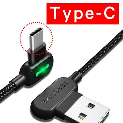 USB Type C 90 Fast Charging usb c cable Type-c Data Cord Android Charger