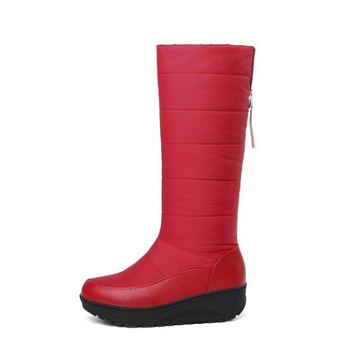 new fashion snow boots rhinestone wedges high heels