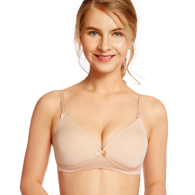 Women's Basic Lightly Padded Wirefree Maternity Nursing Bra