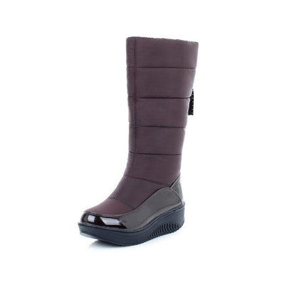 Women Shoes Platform Patent Leather Boots