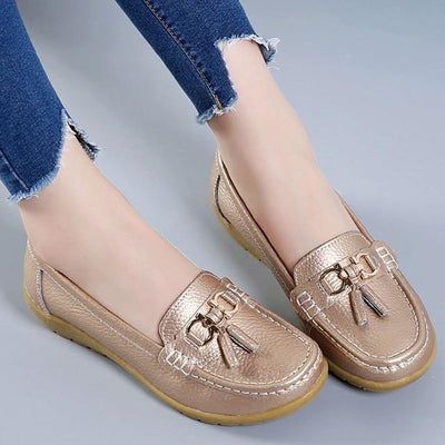 Genuine Leather Women Casual Shoes 2018
