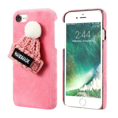 Christmas Hat Fluffy Case For iPhone 8 7 6S 6 Plus