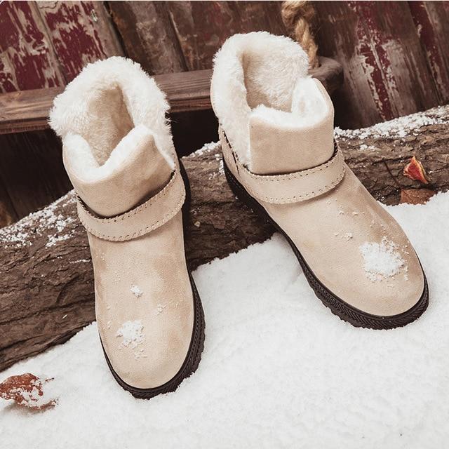 Fashion Warm Snow Boots With Heels