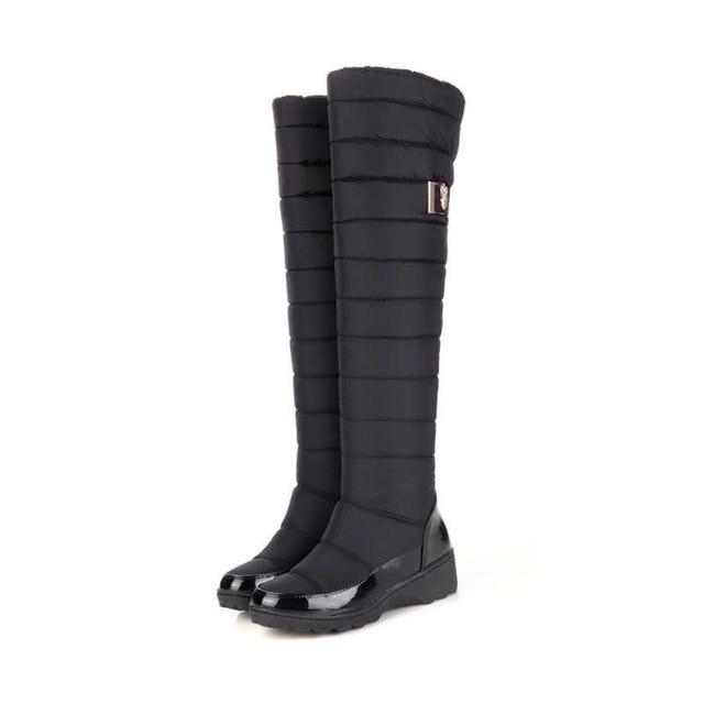 Over The Knee High Round Toe Boots