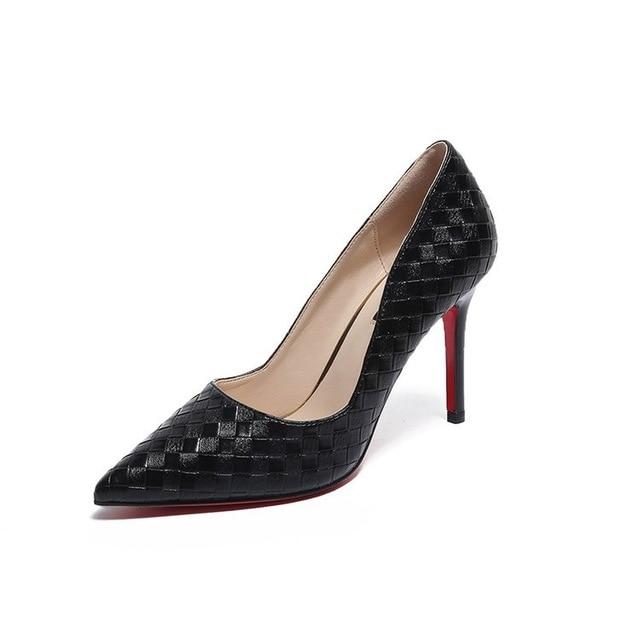 designer elegant red bottom pointed toe women's Pumps