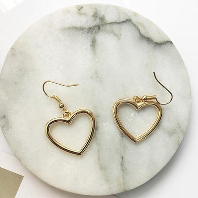 Heart Sweet Gold Love Earrings