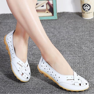 Genuine Leather Flat Shoes