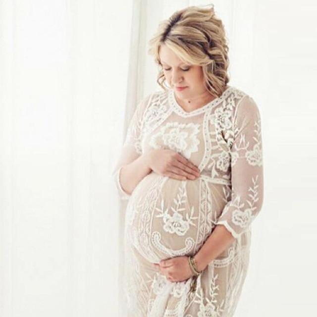 Maternity Clothes Lace Vestidos