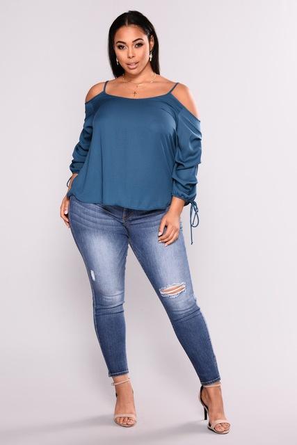 Women Plus Size Push Up Jean Denim