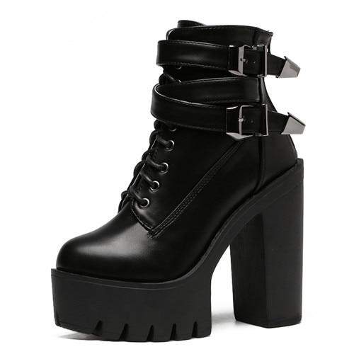 Women High Heels Platform Boots