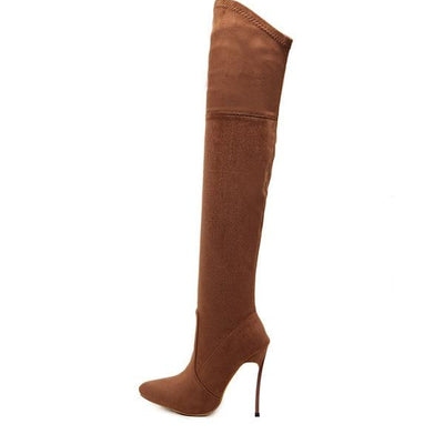 over the knee boots high heels woman shoes